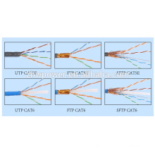 Cabo LAN Cabo de rede CAT6 UTP FTP SFTP cat7 / cat6a / cat6 / cat5e Cabo fabricado na China